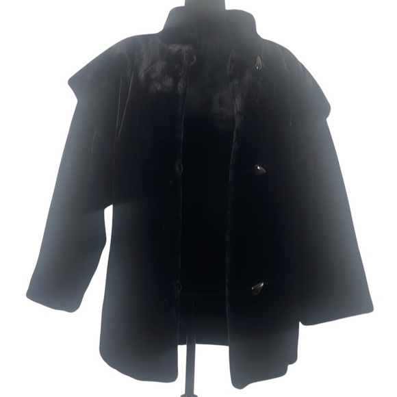 Vintage Sportowne Black Faux Fur Coat,Expressly for Dillards,size 6 - Picture 15 of 15